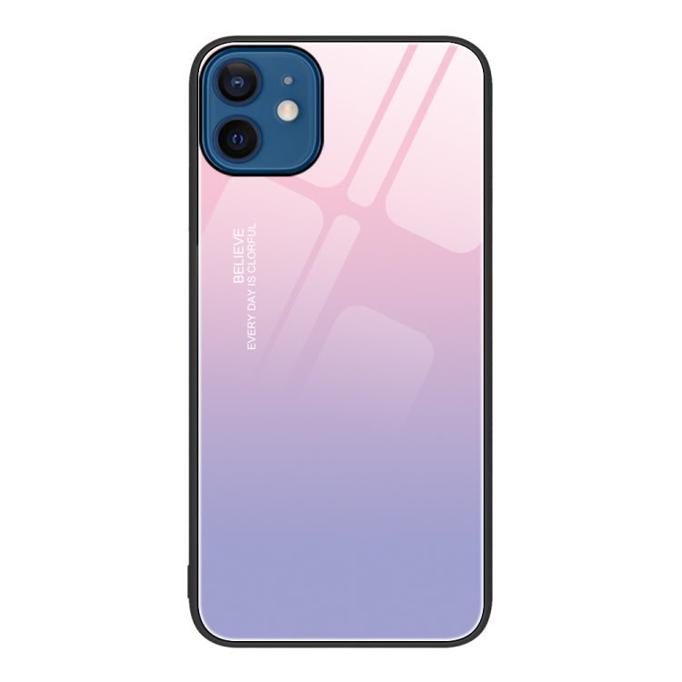 Colorful Painted Glass Phone Case, For iPhone 12 / 12 Pro