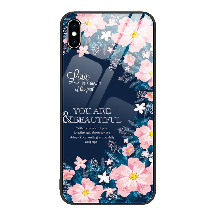 Colorful Painted Glass Phone Case, For iPhone XS Max