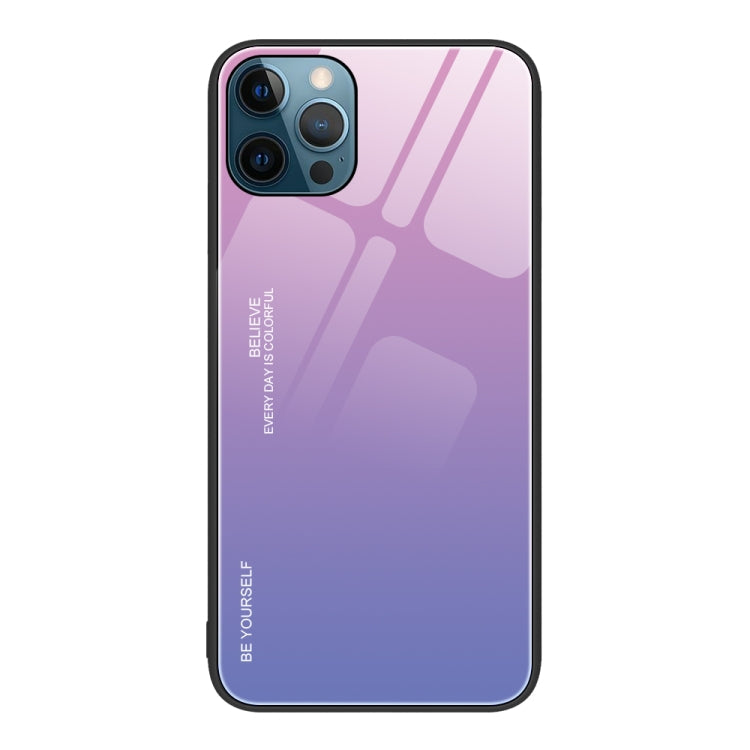 Gradient Color Glass Case, For iPhone 12 Pro Max, For iPhone 12, For iPhone 13 Pro Max
