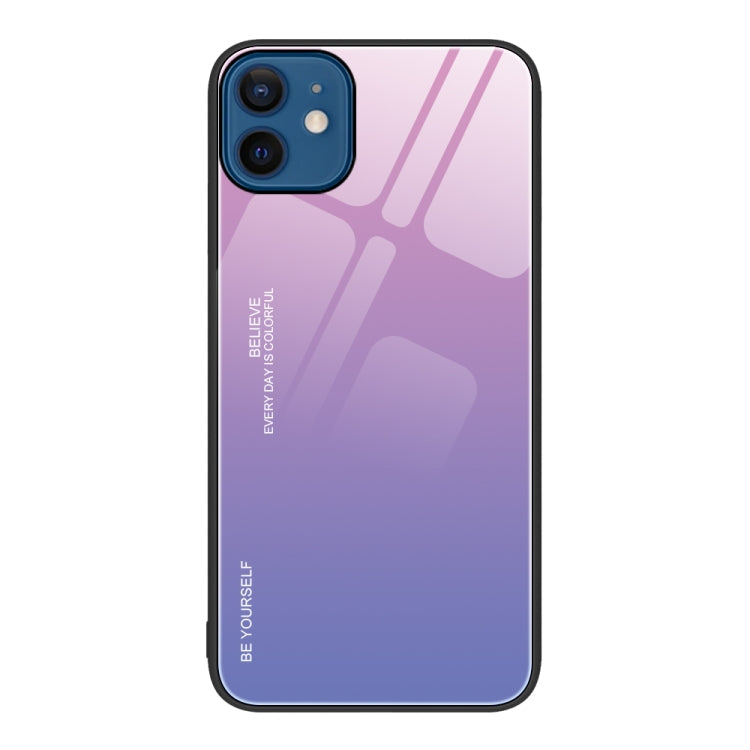 Gradient Color Glass Case, For iPhone 12 Pro Max, For iPhone 12, For iPhone 13 Pro Max