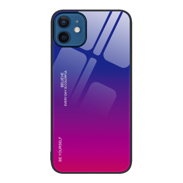 Gradient Color Glass Case, For iPhone 12 Pro Max, For iPhone 12, For iPhone 13 Pro Max