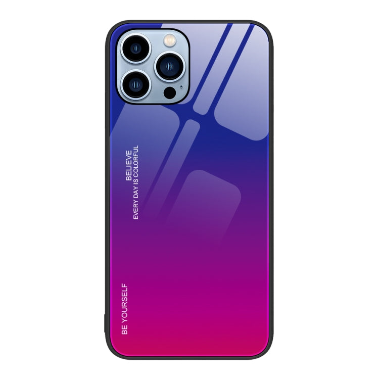 Gradient Color Glass Case, For iPhone 13 Pro, For iPhone 13, For iPhone 14 Plus
