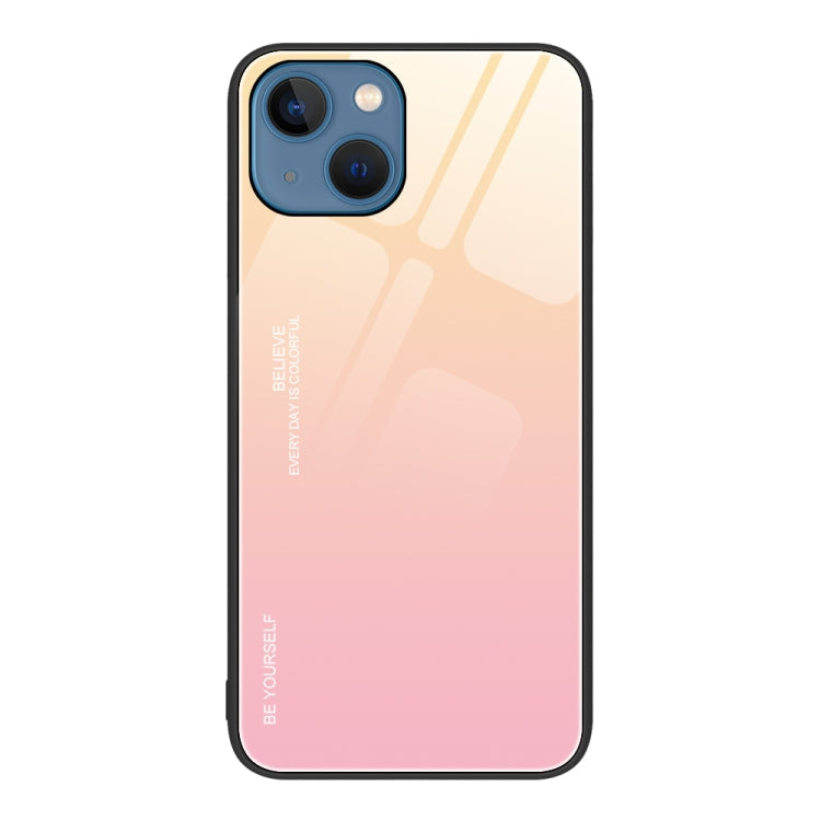 Gradient Color Glass Case, For iPhone 13 Pro, For iPhone 13, For iPhone 14 Plus