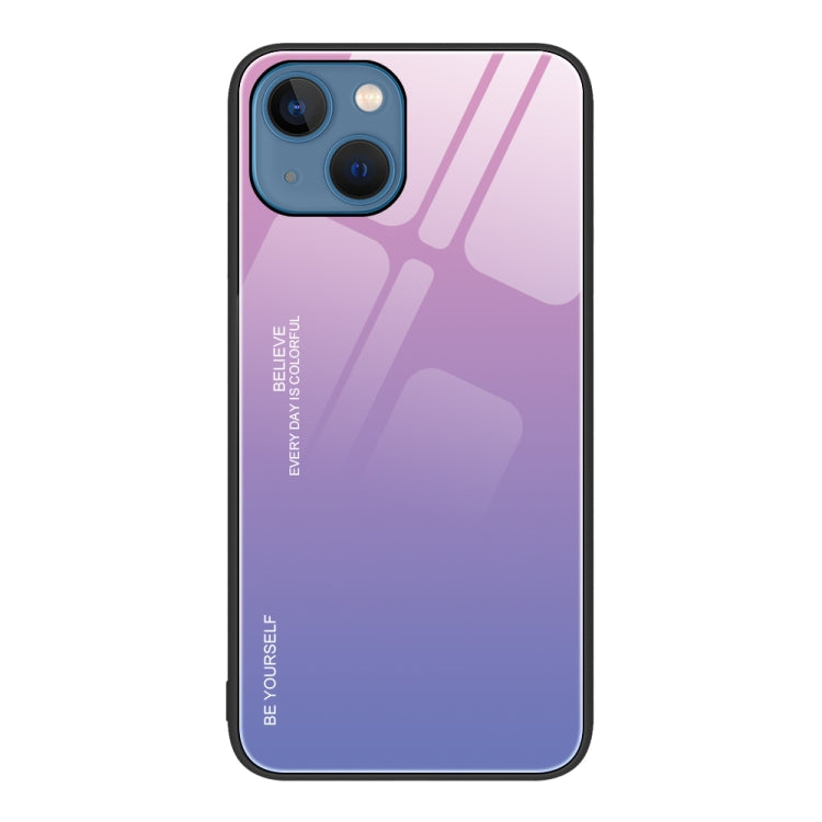 Gradient Color Glass Case, For iPhone 13 Pro, For iPhone 13, For iPhone 14 Plus
