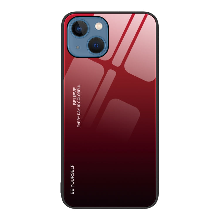 Gradient Color Glass Case, For iPhone 13 Pro, For iPhone 13, For iPhone 14 Plus