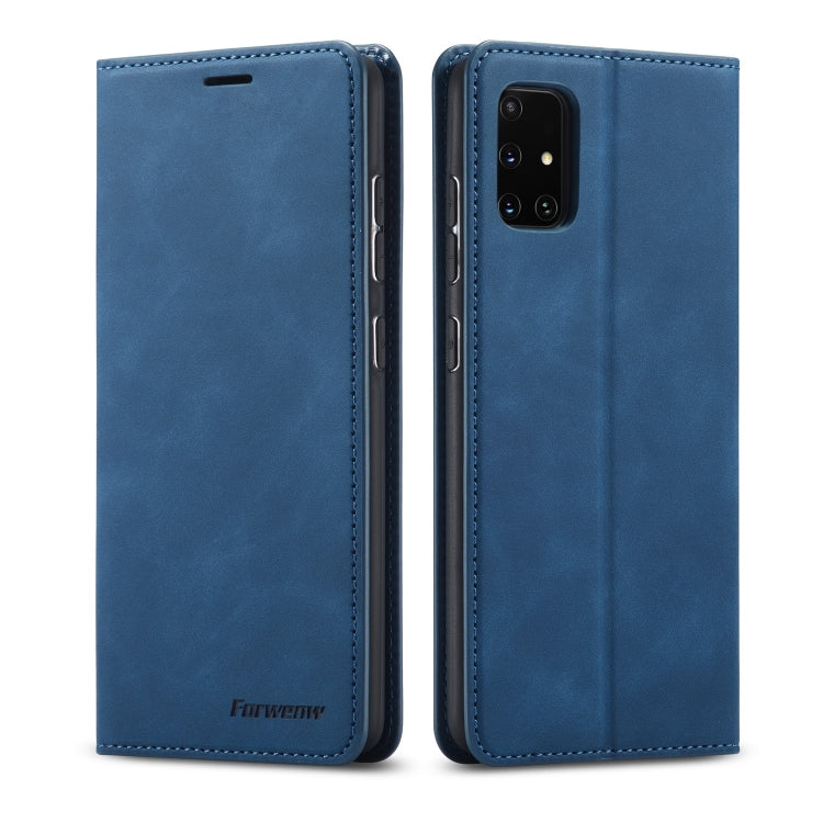Forwenw Dream Series Oil Edge Strong Magnetism Horizontal Flip Leather Case with Holder & Card Slots & Wallet & Photo Frame, For Galaxy A51, For Galaxy A71, For Xiaomi Redmi Note 8 Pro, For Xiaomi Redmi Note 8, For Galaxy S20, For Galaxy S20 Plus