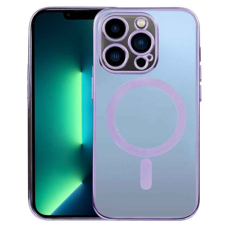 MagSafe Electroplating Straight TPU Phone Case, For iPhone 13 Pro Max, For iPhone 12