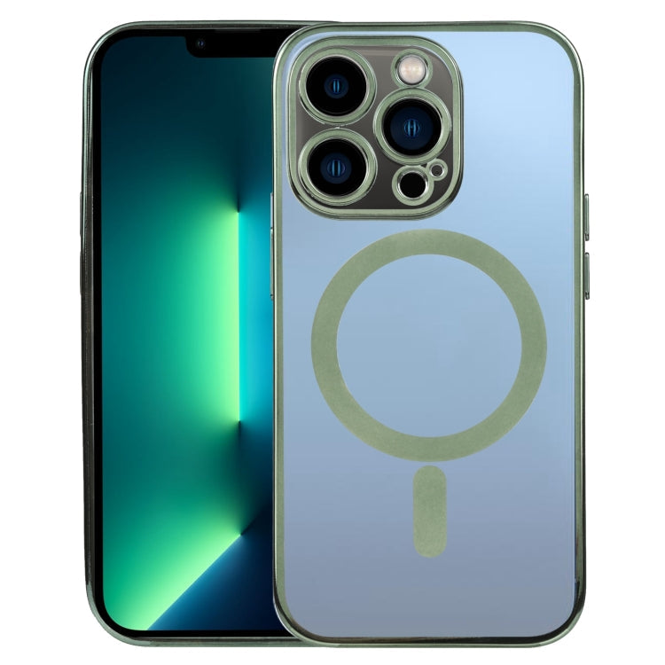MagSafe Electroplating Straight TPU Phone Case, For iPhone 13 Pro Max, For iPhone 12