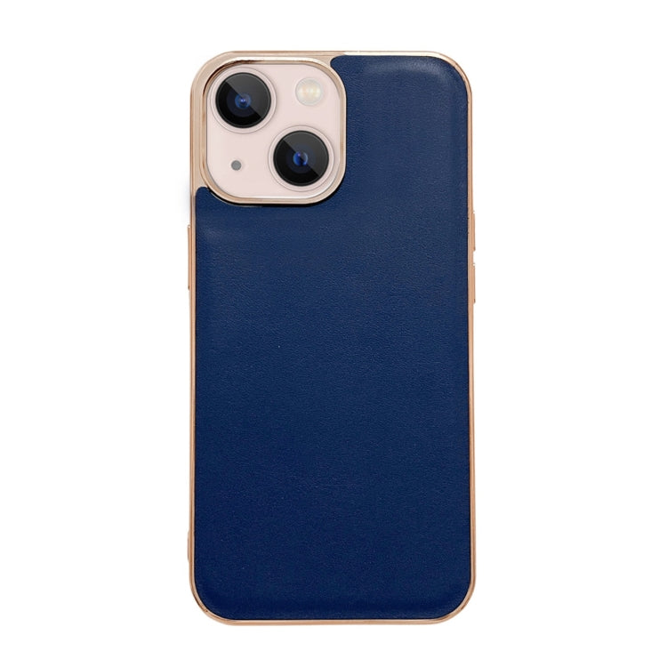 Genuine Leather Xiaoya Series Nano Electroplating Phone Case, For iPhone 14, For iPhone 14 Plus, For iPhone 14 Pro, For iPhone 14 Pro Max, For iPhone 13, For iPhone 13 Pro