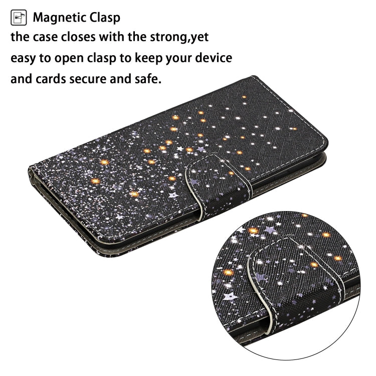 3D Colored Drawing Flip Leather Phone Case, For iPhone 14 Pro Max