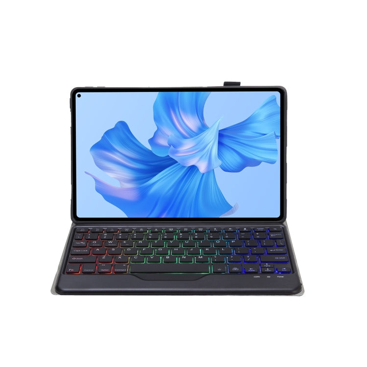 AHW12-BS Detachable Backlight Bluetooth Keyboard Tablet Leather Case, AHW12-BS