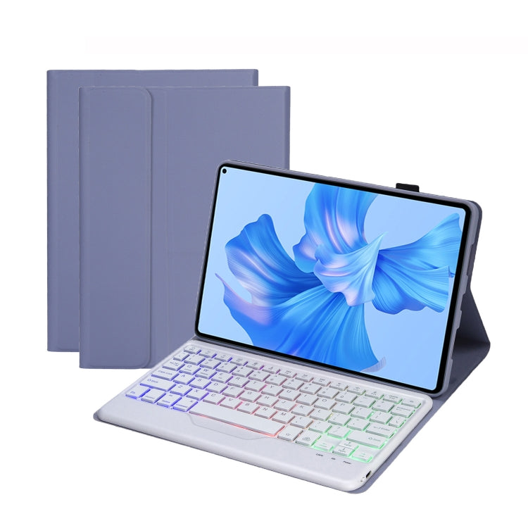 AHW12-BS Detachable Backlight Bluetooth Keyboard Tablet Leather Case, AHW12-BS