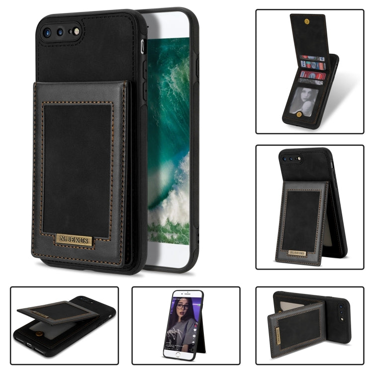 N.BEKUS Vertical Flip Card Slot RFID Phone Case, For iPhone SE 2022 / SE 2022 / 8 / 7, For iPhone 8 Plus / 7 Plus, For iPhone 11 Pro Max, For iPhone 11 Pro
