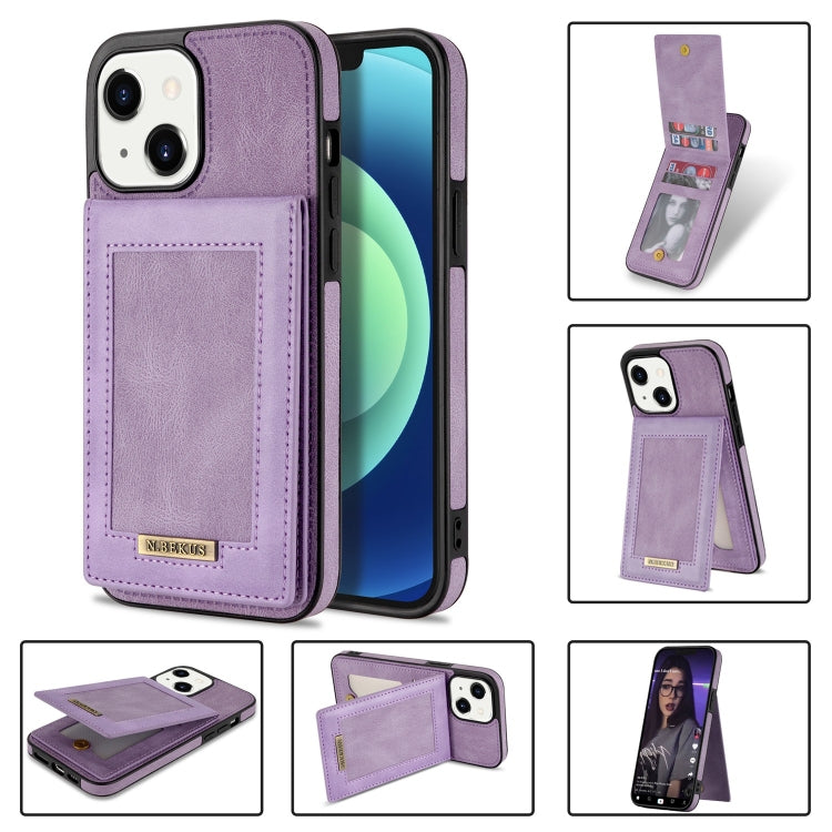 N.BEKUS Vertical Flip Card Slot RFID Phone Case, For iPhone 13 mini, For iPhone 13 Pro, For iPhone 13 Pro Max, For iPhone 14