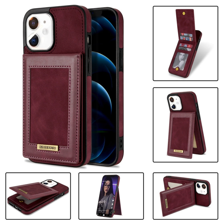 N.BEKUS Vertical Flip Card Slot RFID Phone Case, For iPhone 14 Plus, For iPhone 14 Pro, For iPhone 14 Pro Max, For iPhone 11