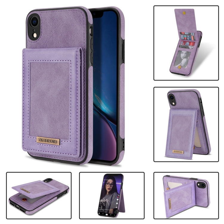 N.BEKUS Vertical Flip Card Slot RFID Phone Case, For iPhone 12, For iPhone XR, For iPhone XS Max, For iPhone XS / X