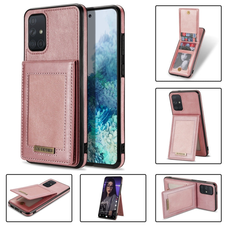 N.Bekus Vertical Flip Card Slot RFID Phone Case, For Samsung Galaxy A12 5G, For Samsung Galaxy A51 4G, For Samsung Galaxy A71 4G, For Samsung Galaxy A53 5G, For Samsung Galaxy A52s / A52 5G