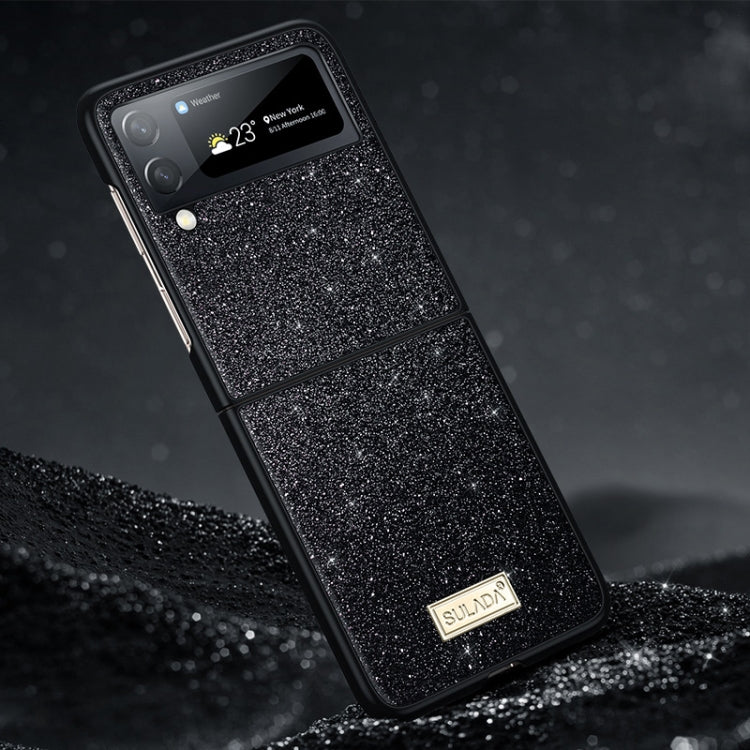 SULADA Shockproof TPU + Handmade Leather Phone Case, For Samsung Galaxy Z Flip5, For Samsung Galaxy Z Flip4