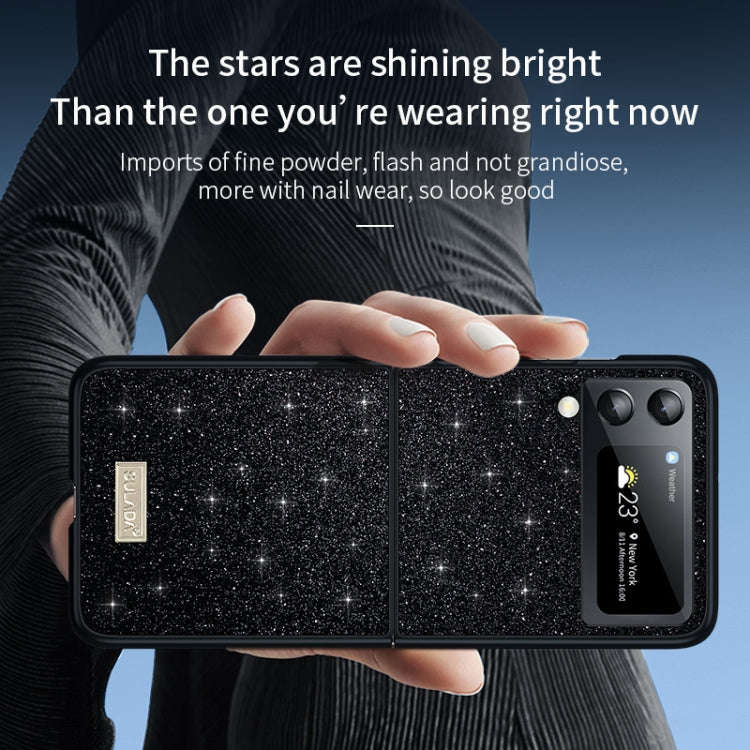SULADA Shockproof TPU + Handmade Leather Phone Case, For Samsung Galaxy Z Flip5, For Samsung Galaxy Z Flip4