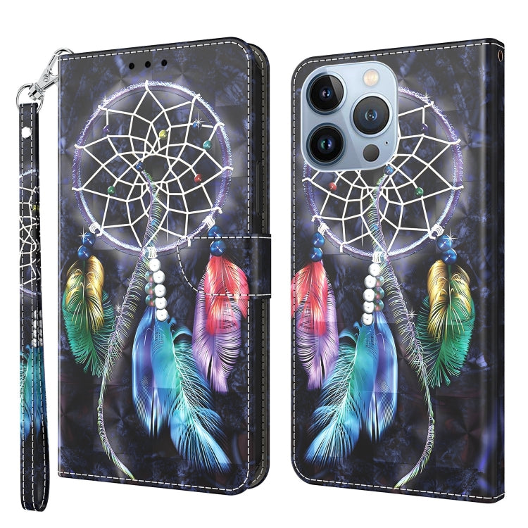 3D Painted Leather Phone Case, For iPhone 14 Pro Max, For iPhone 13 mini, For iPhone 13