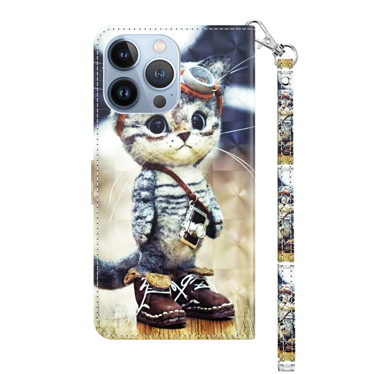 3D Painted Leather Phone Case, For iPhone 13 Pro, For iPhone 13 Pro Max, For iPhone 12 mini