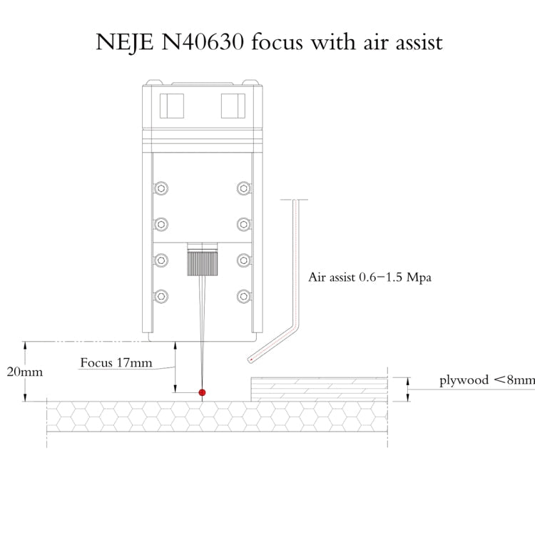 NEJE N40630 7.5W 450nm Laser Engraver Module Kits, N40630