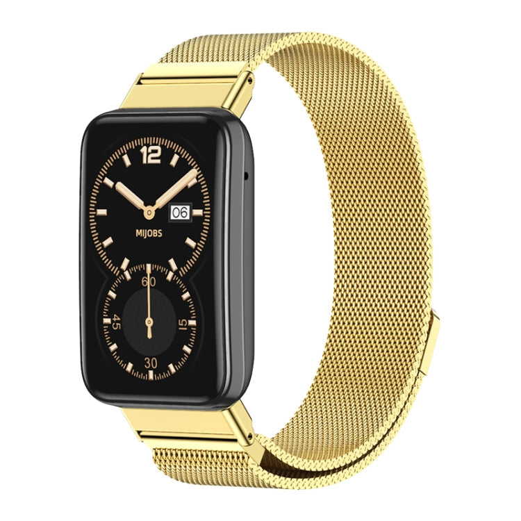 Mijobs Milan Magnetic Stainless Steel Watch Band, For Xiaomi Mi Band 7 Pro