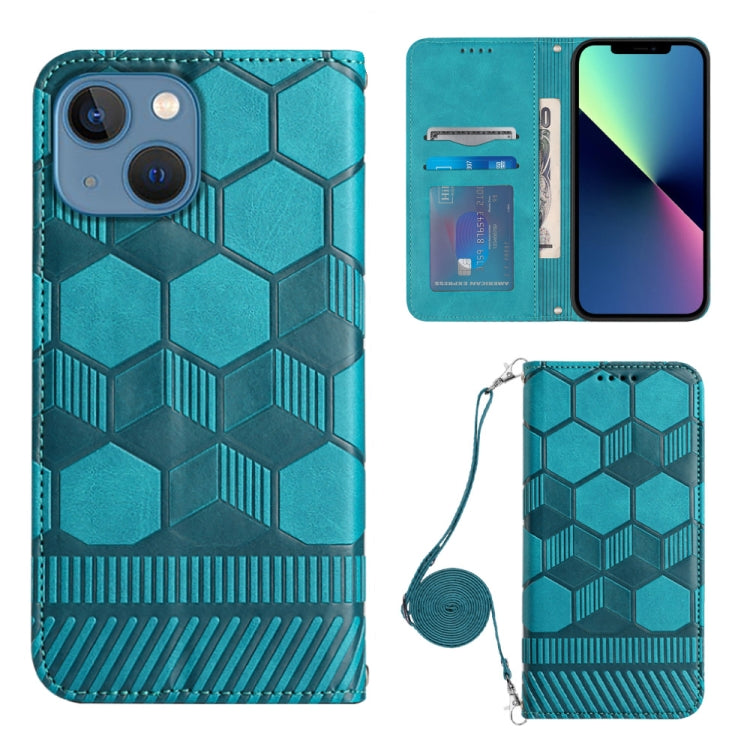 Crossbody Football Texture Magnetic PU Phone Case, For iPhone 12 Mini, For iPhone 12 Pro, For iPhone 12 Pro Max, For iPhone 13