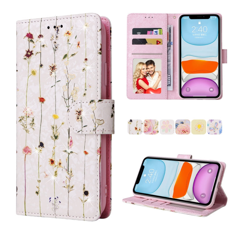 Bronzing Painting RFID Leather Case, For iPhone 12 mini, For iPhone 12 / 12 Pro, For iPhone 12 Pro Max, For iPhone 11
