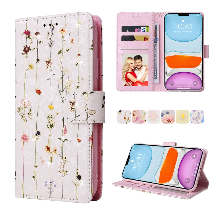 Bronzing Painting RFID Leather Case, For iPhone 11 Pro, For iPhone 11 Pro Max, For iPhone XS Max, For iPhone XR