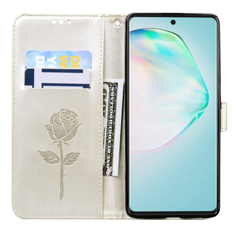 Rose Embossed Horizontal Flip PU Leather Case with Holder & Card Slots & Wallet, For Galaxy A81 / Note 10 Lite, For Galaxy A91 / S10 Lite, For Galaxy S20, For Galaxy S20 Plus