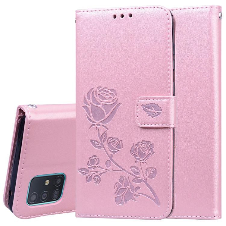 Rose Embossed Horizontal Flip PU Leather Case with Holder & Card Slots & Wallet, For Galaxy A81 / Note 10 Lite, For Galaxy A91 / S10 Lite, For Galaxy S20, For Galaxy S20 Plus