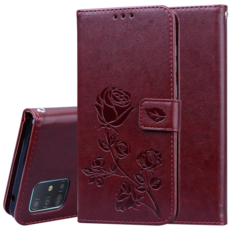 Rose Embossed Horizontal Flip PU Leather Case with Holder & Card Slots & Wallet, For Galaxy A81 / Note 10 Lite, For Galaxy A91 / S10 Lite, For Galaxy S20, For Galaxy S20 Plus