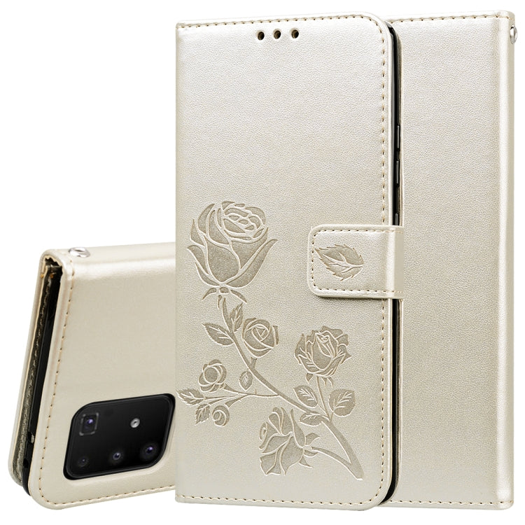 Rose Embossed Horizontal Flip PU Leather Case with Holder & Card Slots & Wallet, For Galaxy A81 / Note 10 Lite, For Galaxy A91 / S10 Lite, For Galaxy S20, For Galaxy S20 Plus