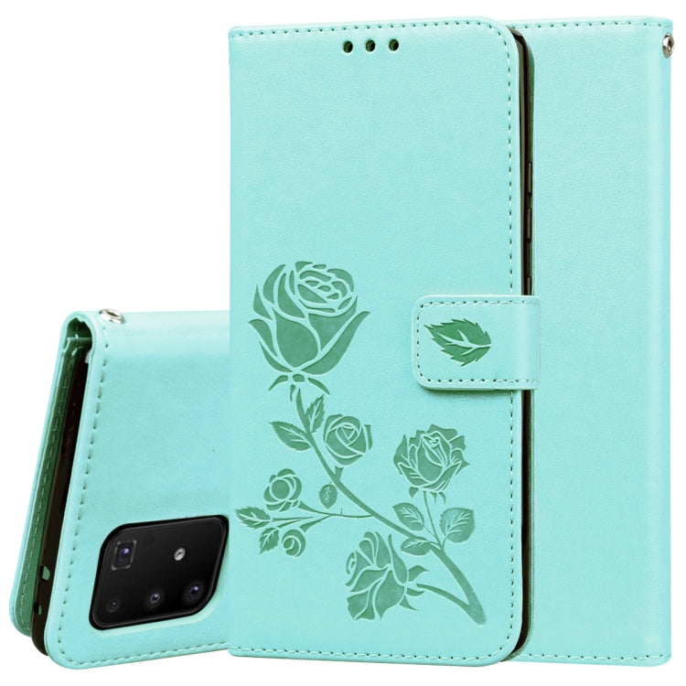 Rose Embossed Horizontal Flip PU Leather Case with Holder & Card Slots & Wallet, For Galaxy A81 / Note 10 Lite, For Galaxy A91 / S10 Lite, For Galaxy S20, For Galaxy S20 Plus