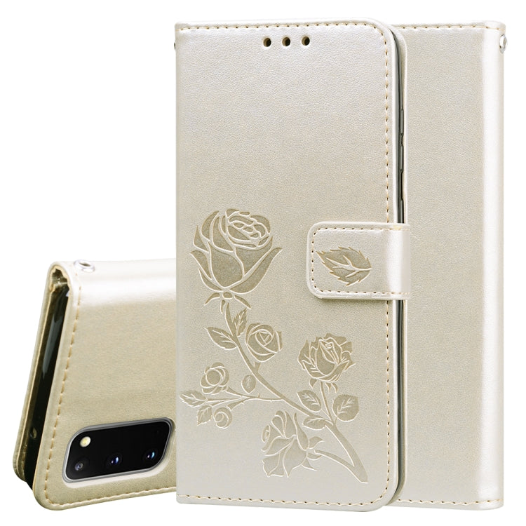 Rose Embossed Horizontal Flip PU Leather Case with Holder & Card Slots & Wallet, For Galaxy A81 / Note 10 Lite, For Galaxy A91 / S10 Lite, For Galaxy S20, For Galaxy S20 Plus