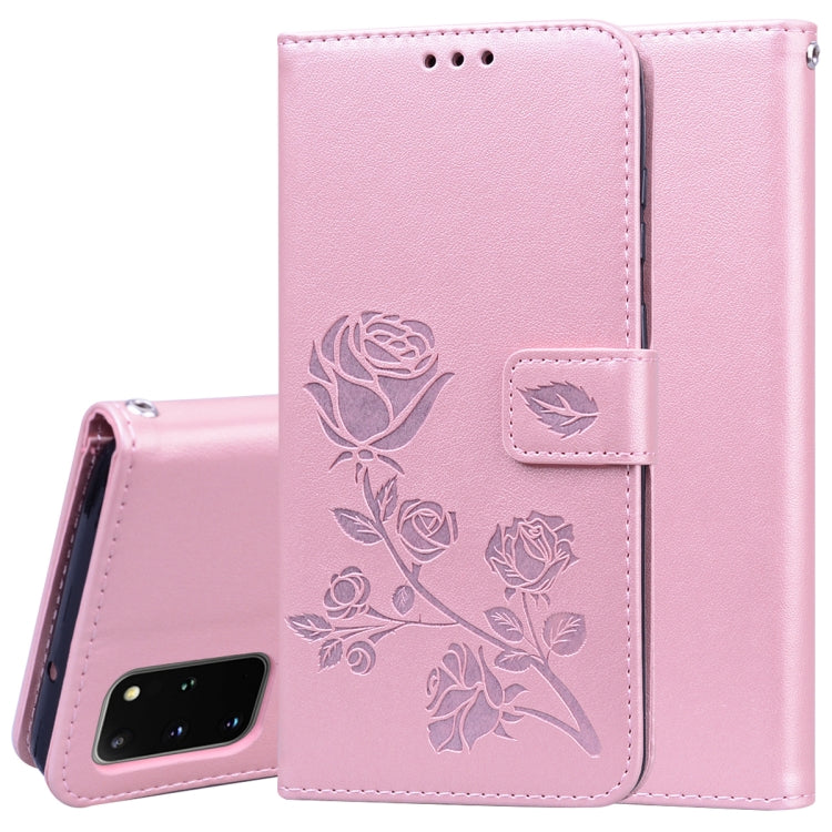 Rose Embossed Horizontal Flip PU Leather Case with Holder & Card Slots & Wallet, For Galaxy A81 / Note 10 Lite, For Galaxy A91 / S10 Lite, For Galaxy S20, For Galaxy S20 Plus