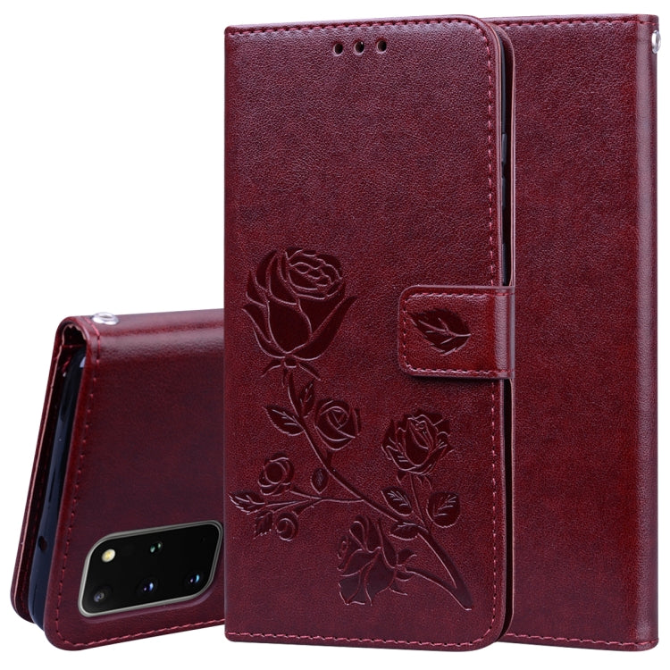 Rose Embossed Horizontal Flip PU Leather Case with Holder & Card Slots & Wallet, For Galaxy A81 / Note 10 Lite, For Galaxy A91 / S10 Lite, For Galaxy S20, For Galaxy S20 Plus