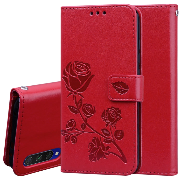 Rose Embossed Horizontal Flip PU Leather Case with Holder & Card Slots & Wallet, For Galaxy S20 Ultra, For Galaxy A51, For Galaxy A71, For Xiaomi Mi A3