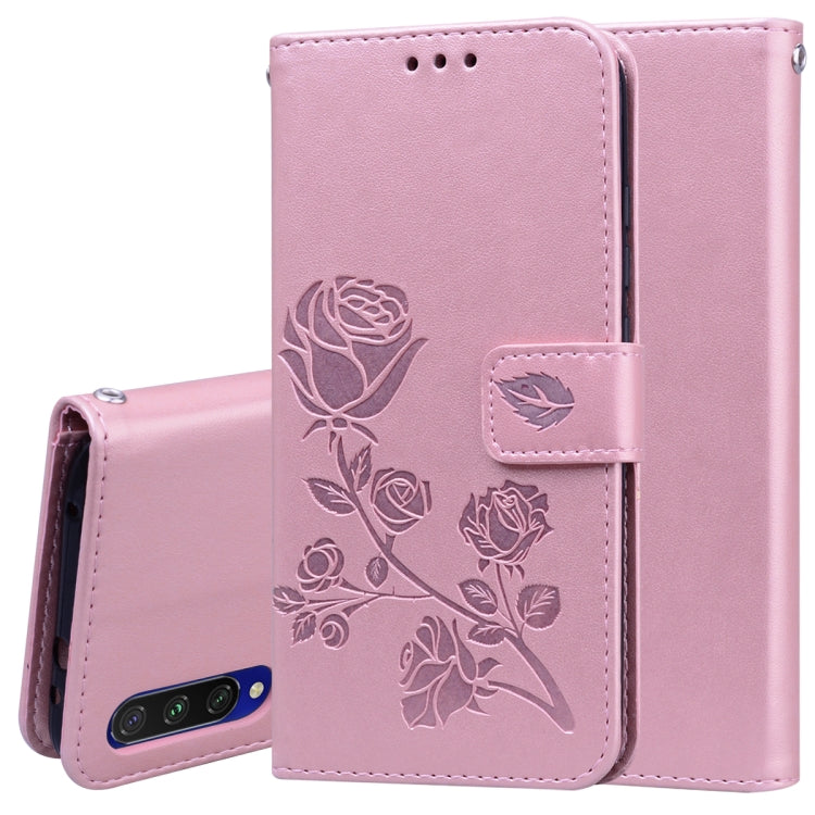 Rose Embossed Horizontal Flip PU Leather Case with Holder & Card Slots & Wallet, For Galaxy S20 Ultra, For Galaxy A51, For Galaxy A71, For Xiaomi Mi A3