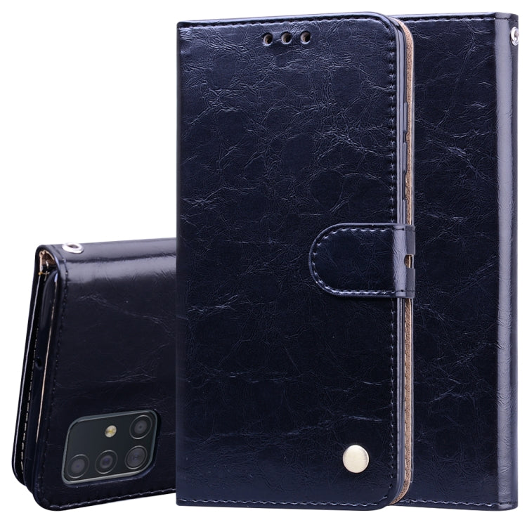 Business Style Oil Wax Texture Horizontal Flip Leather Case, with Holder & Card Slots & Wallet, For Samsung Galaxy A01, For Samsung Galaxy A51, For Samsung Galaxy A71, For Samsung Galaxy A81 / Note 10 Lite, For Samsung Galaxy A91 / S10 Lite            ...