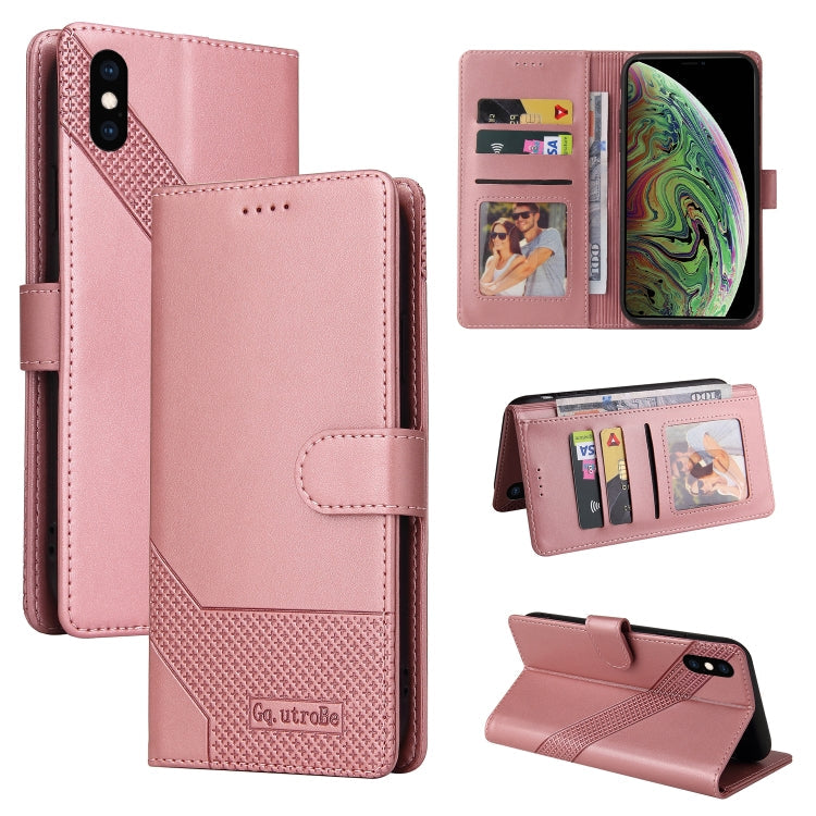 GQUTROBE Skin Feel Magnetic Leather Phone Case, For iPhone 11 Pro, For iPhone 11, For iPhone XR, For iPhone XS Max