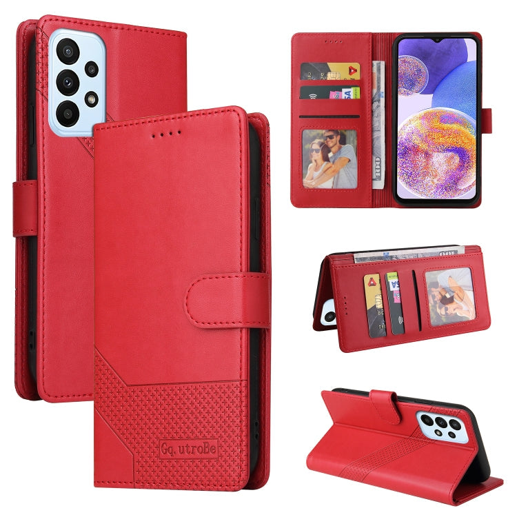 GQUTROBE Skin Feel Magnetic Leather Phone Case, For Samsung Galaxy A23, For Samsung Galaxy A02, For Samsung Galaxy A02s, For Samsung Galaxy A03s