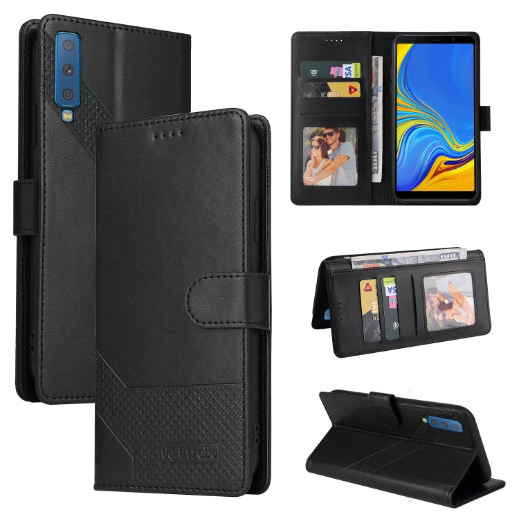 GQUTROBE Skin Feel Magnetic Leather Phone Case, For Samsung Galaxy A7 2018, For Samsung Galaxy A10, For Samsung Galaxy A12, For Samsung Galaxy A13