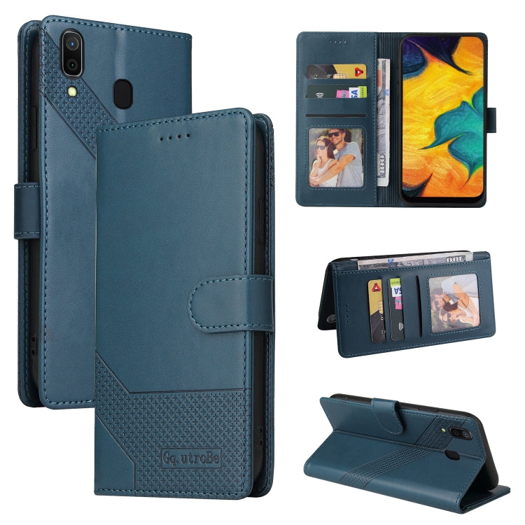 GQUTROBE Skin Feel Magnetic Leather Phone Case, For Samsung Galaxy A20 / A30, For Samsung Galaxy A20e, For Samsung Galaxy A20s, For Samsung Galaxy A21s