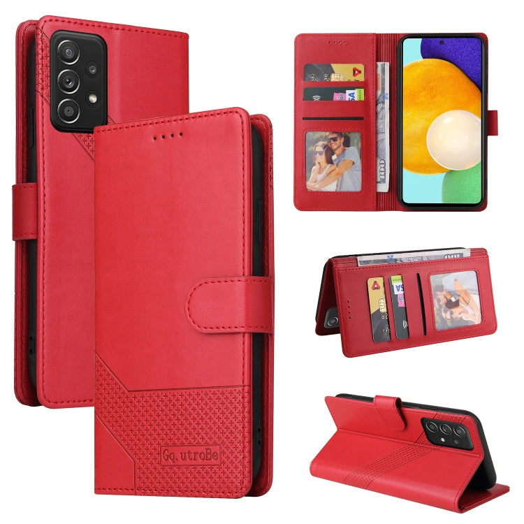 GQUTROBE Skin Feel Magnetic Leather Phone Case, For Samsung Galaxy A50, For Samsung Galaxy A51 4G, For Samsung Galaxy A51 5G, For Samsung Galaxy A52 5G / 4G