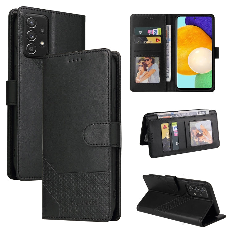 GQUTROBE Skin Feel Magnetic Leather Phone Case, For Samsung Galaxy A50, For Samsung Galaxy A51 4G, For Samsung Galaxy A51 5G, For Samsung Galaxy A52 5G / 4G