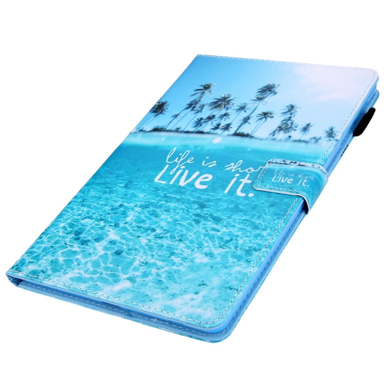 For iPad Pro 11 (2020) & (2018) Painted Pattern Tablet PC Protective Leather Case with Bracket & Card Slot & Photo Holder, Beach, Fantasy Butterfly, Beautiful Bubbles, Never Stop, Beautiful Starry Sky, Two Black Cats, Sparkling Sand, Golden Butterfly  ...