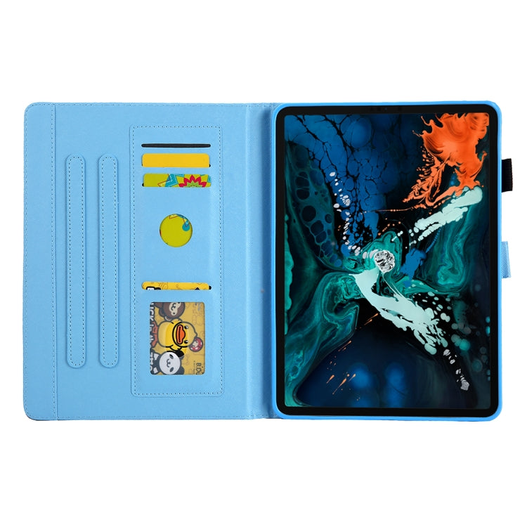 For iPad Pro 11 (2020) & (2018) Painted Pattern Tablet PC Protective Leather Case with Bracket & Card Slot & Photo Holder, Beach, Fantasy Butterfly, Beautiful Bubbles, Never Stop, Beautiful Starry Sky, Two Black Cats, Sparkling Sand, Golden Butterfly  ...