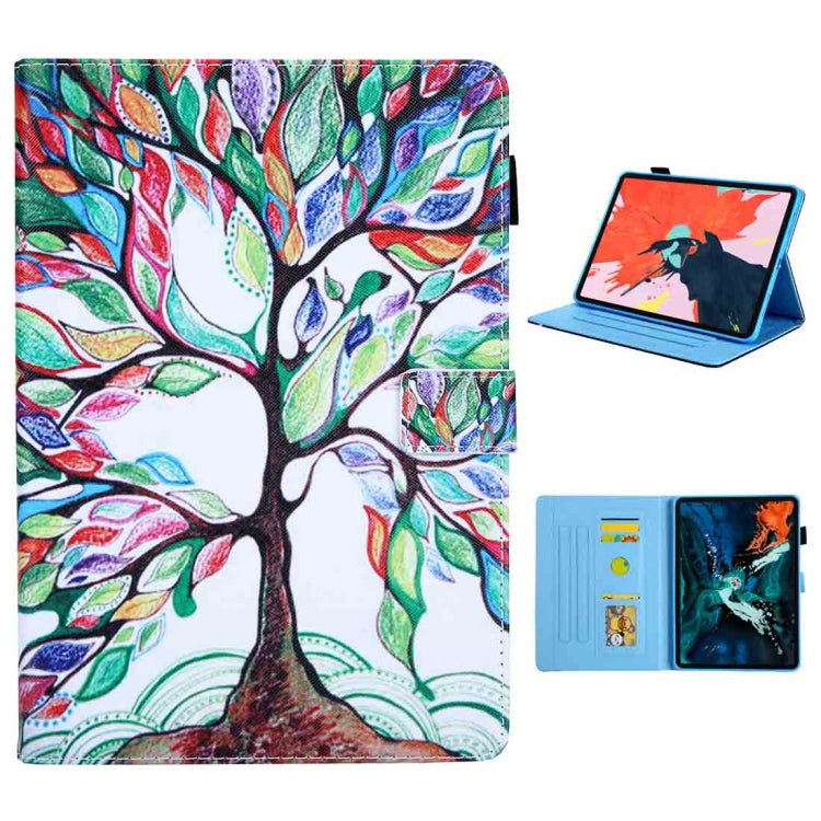 For iPad Pro 11 (2020) & (2018) Painted Pattern Tablet PC Protective Leather Case with Bracket & Card Slot & Photo Holder, Beach, Fantasy Butterfly, Beautiful Bubbles, Never Stop, Beautiful Starry Sky, Two Black Cats, Sparkling Sand, Golden Butterfly  ...